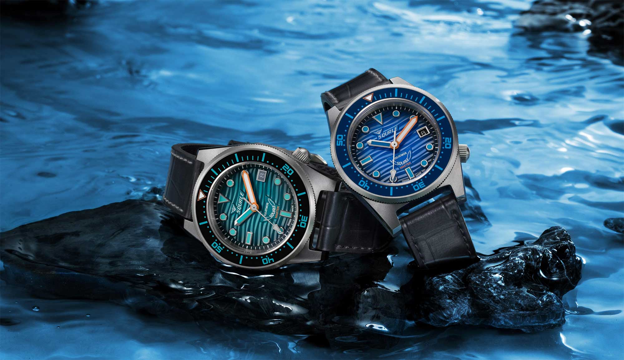 Squale Master Titanium Grand Vert & Grand Bleu