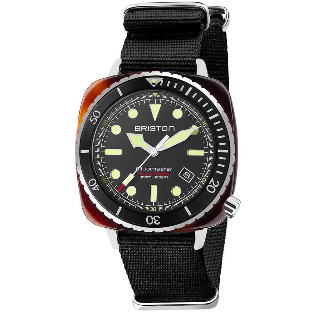 Briston CLUBMASTER DIVER PRO ACETAT Schwarz 21644.SA.T.1.NB