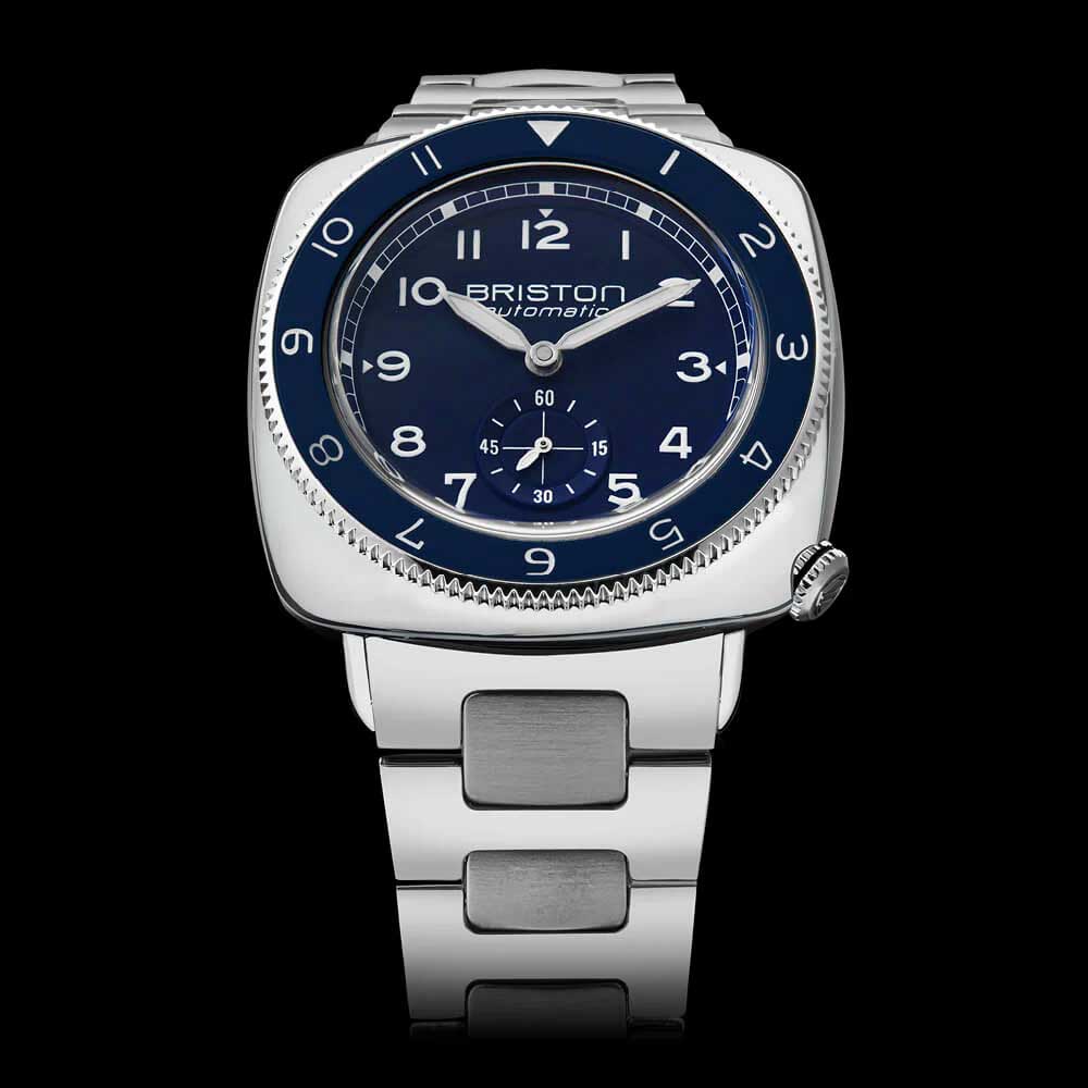 Briston Watches Clubmaster Legend Small Second Steel Navy Blue 241639.PS.L.15.SB