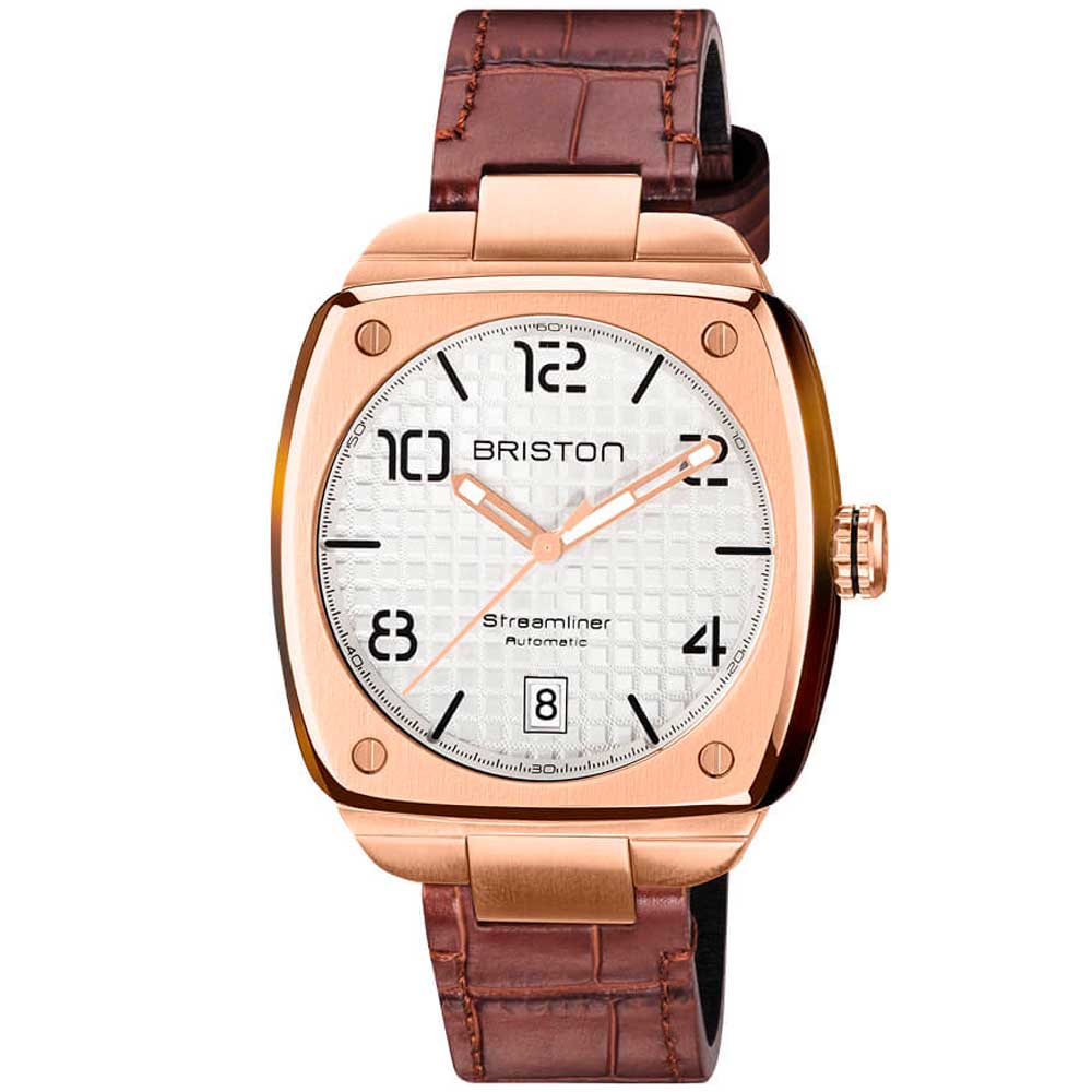 Briston Watches STREAMLINER URBAN GOLD Automatik Weiß 23640.SPRG.T.2.LABR
