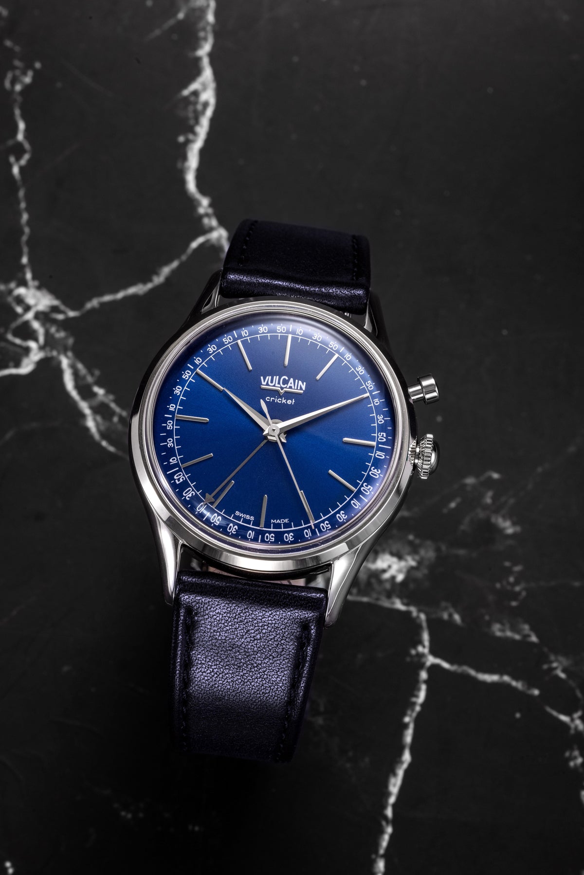 VULCAIN Cricket President 39 mm - Blue