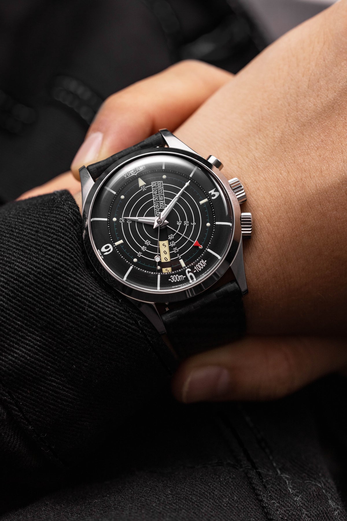 VULCAIN Nautical Heritage - Black White Luminova