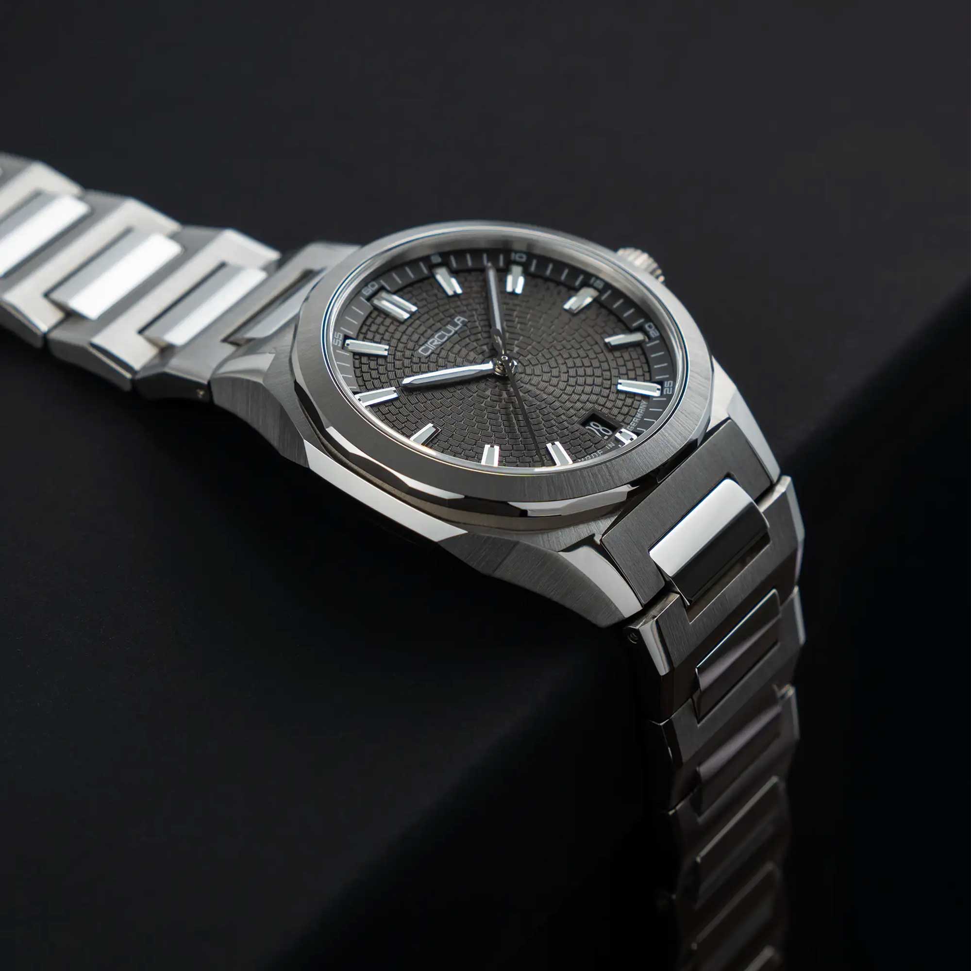 Circula Facet Brown - Steel bracelet