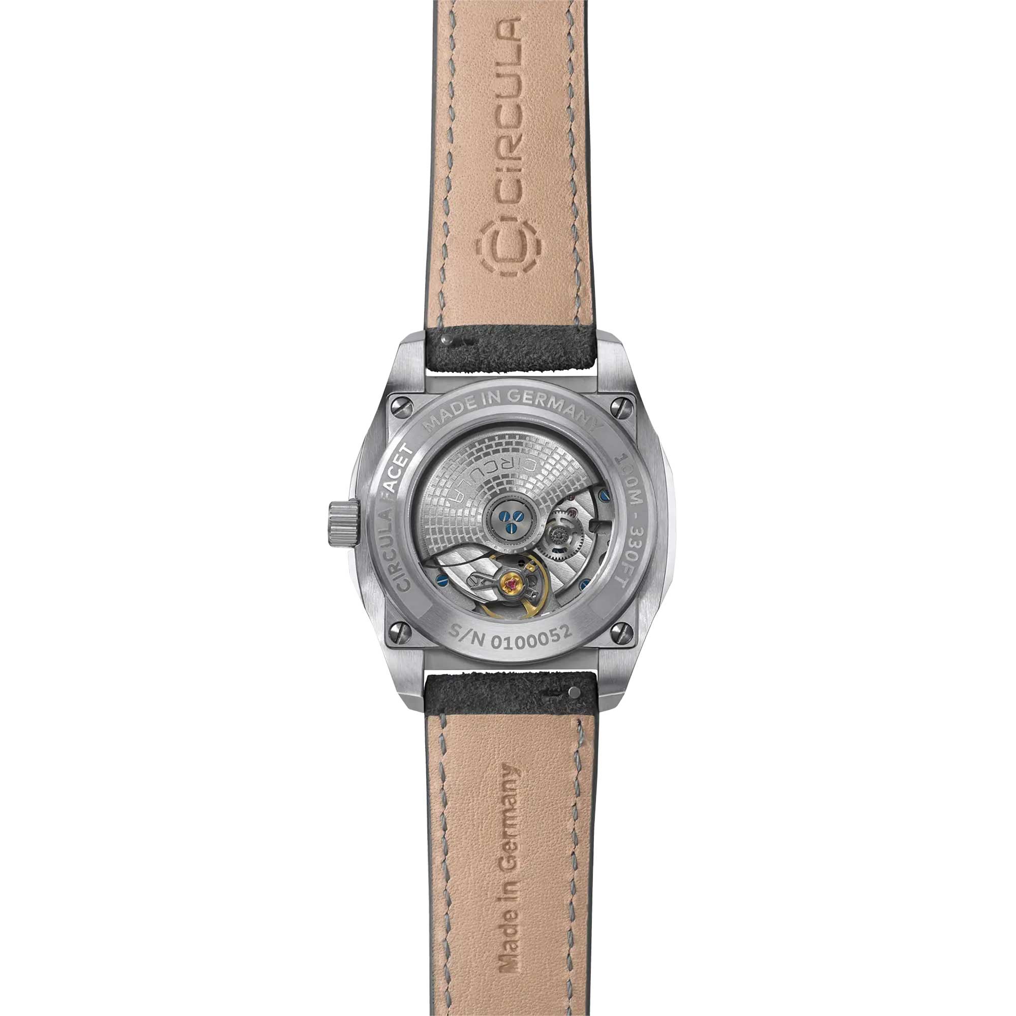 Circula Facet Braun - Fita de veludo