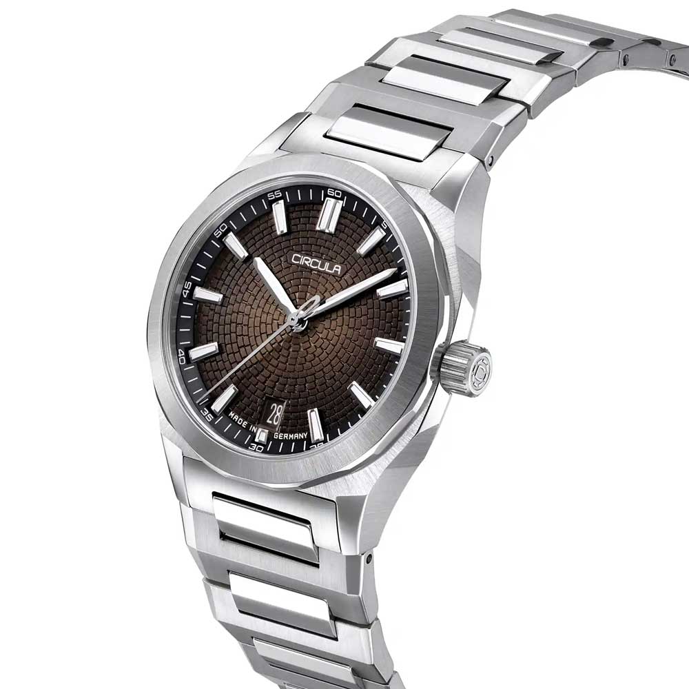 Circula Facet Braun - Stahlband