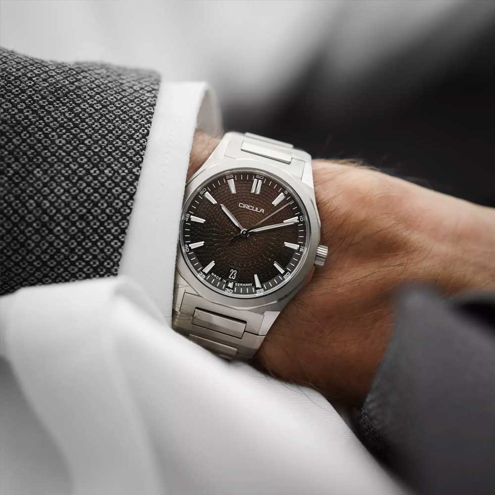 Circula Facet Braun - Stahlband