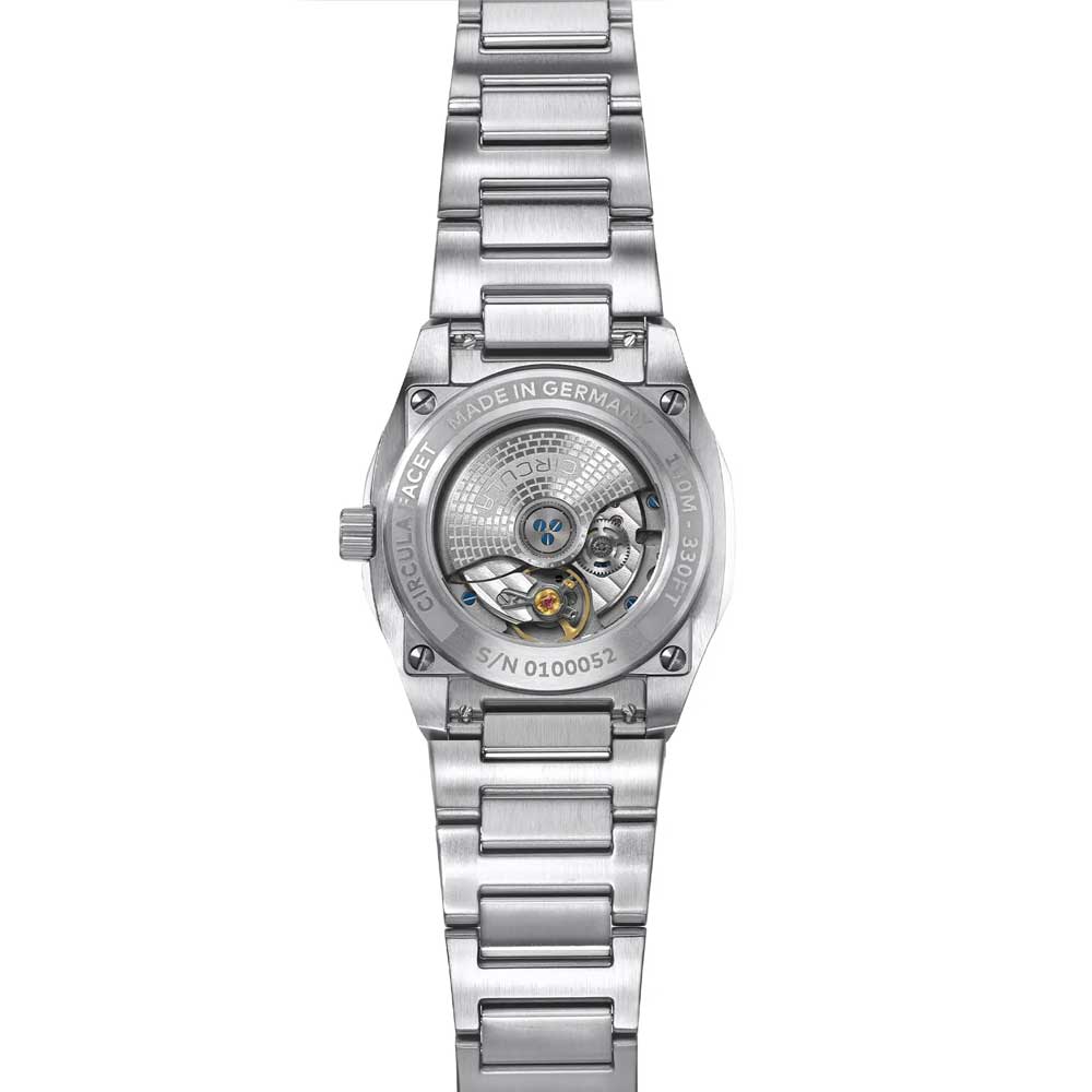 Circula Facet Petrol - Stahlband Schmetterlingsschließe