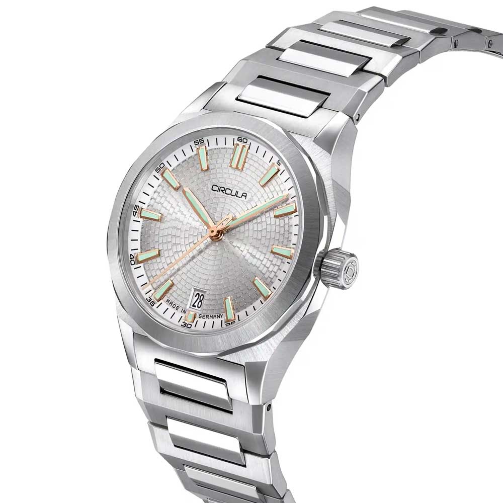 Circula Facet Silber - Stahlband