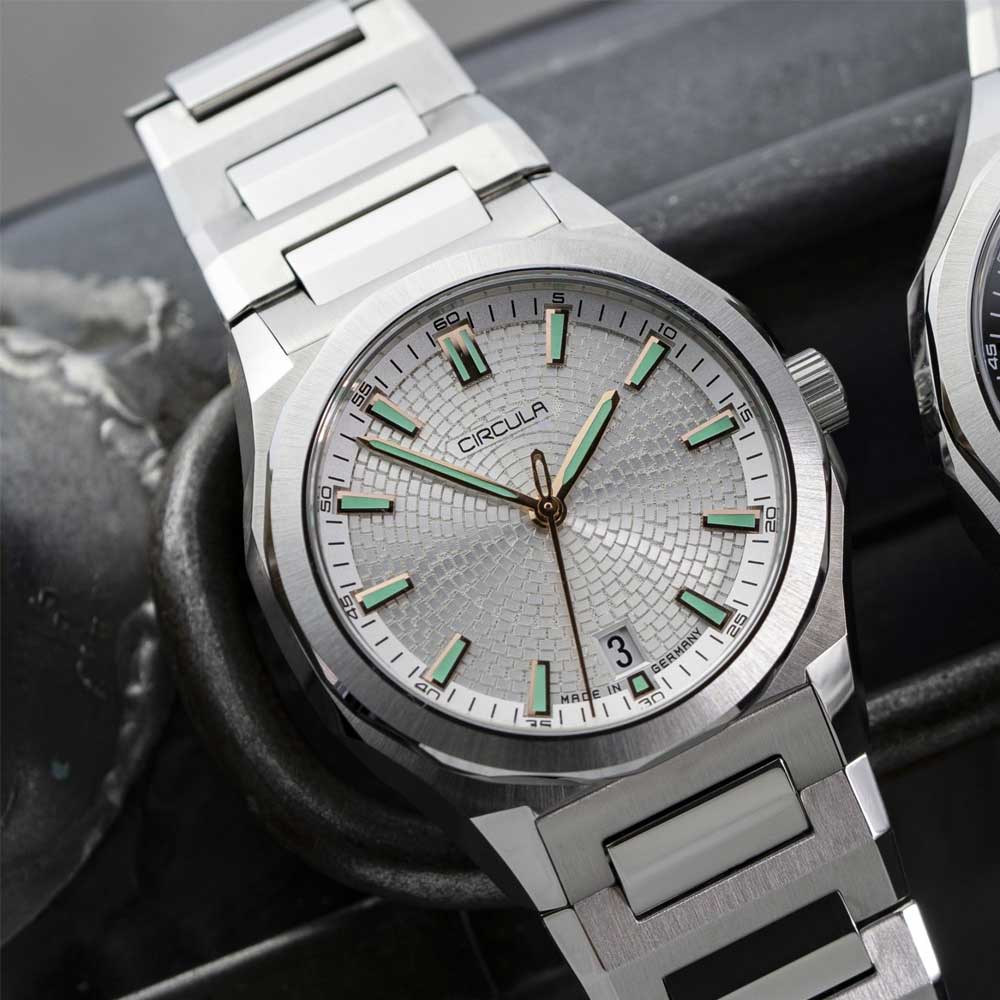 Circula Facet Silber - Stahlband