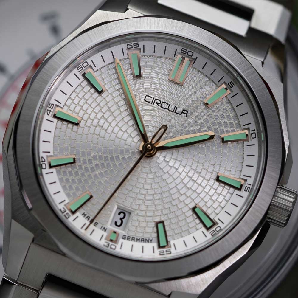 Circula Facet Silber - Stahlband