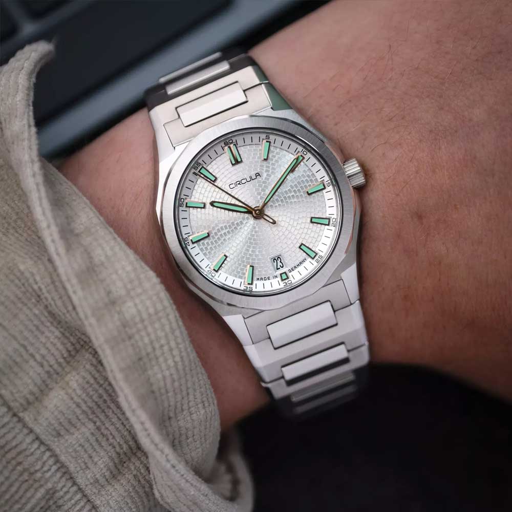 Circula Facet Silber - Stahlband