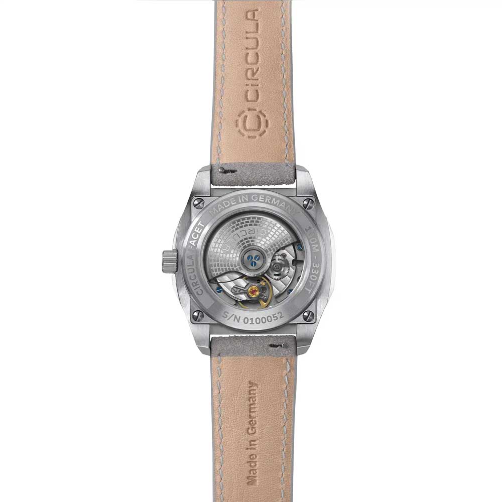 Circula Facet Silber - Veloursband