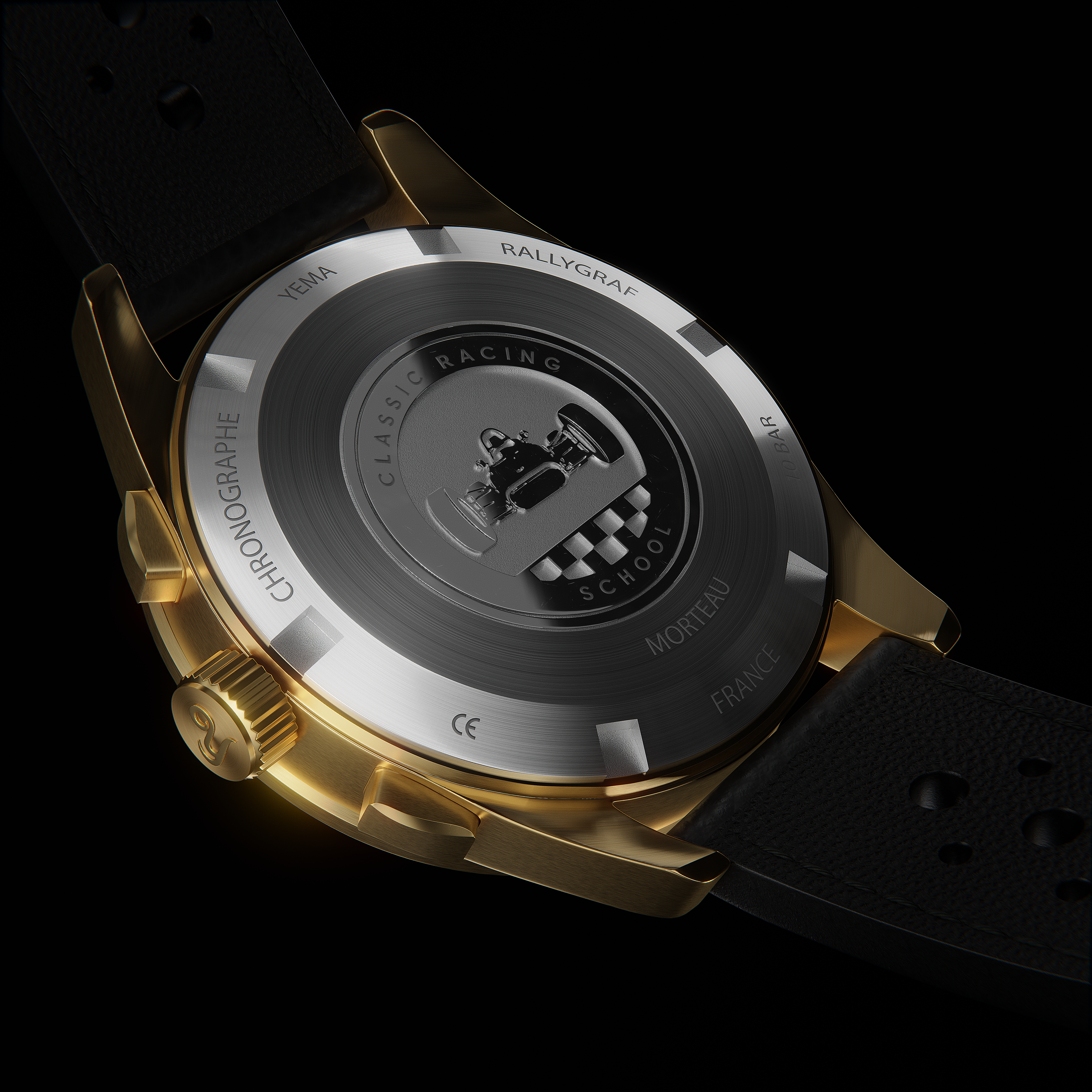 YEMA RALLYGRAF MECA-QUARTZ Classic Racing School YMHF1585-AA