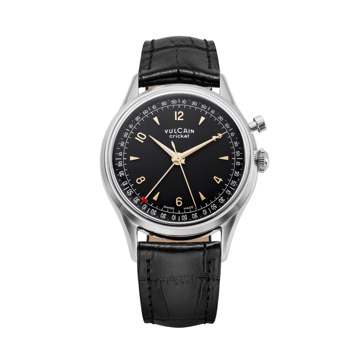 VULCAIN Cricket Tradition 36 mm - Black & Gold