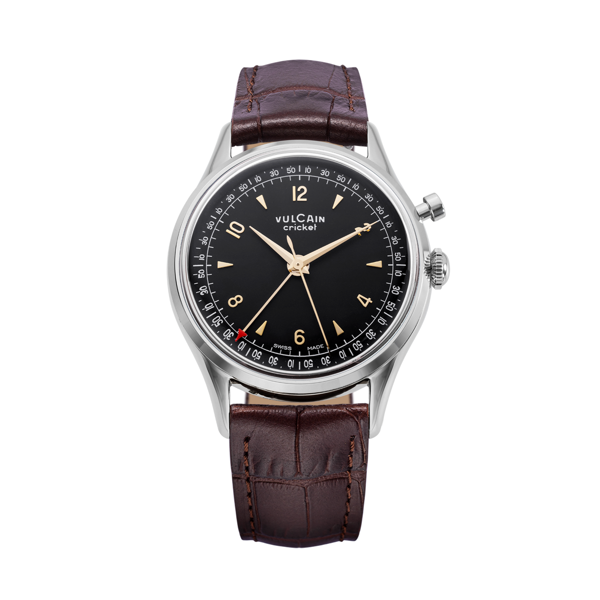 VULCAIN Cricket Tradition 39 mm - Black & Gold