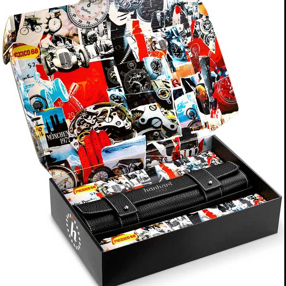 Hanhart 417 ES 1954 Flyback Panda Edelstahl