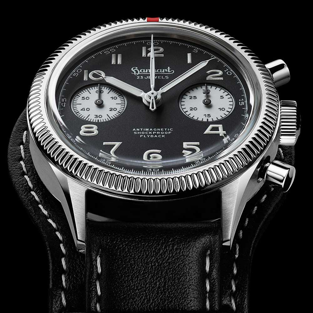 Hanhart 417 ES 1954 Flyback Reverse Panda