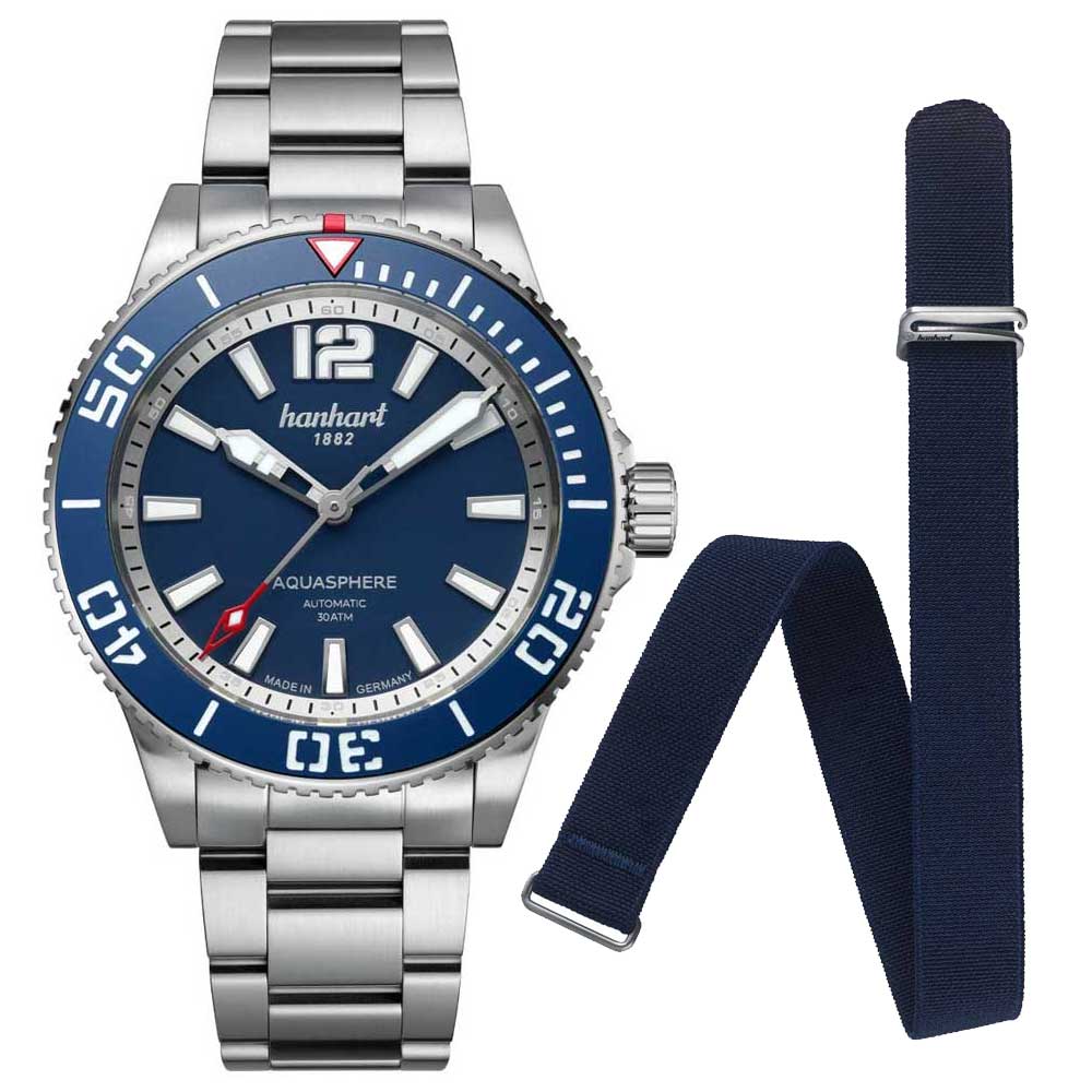 Hanhart AQUASPHERE FreeFall Blue Stainless Steel