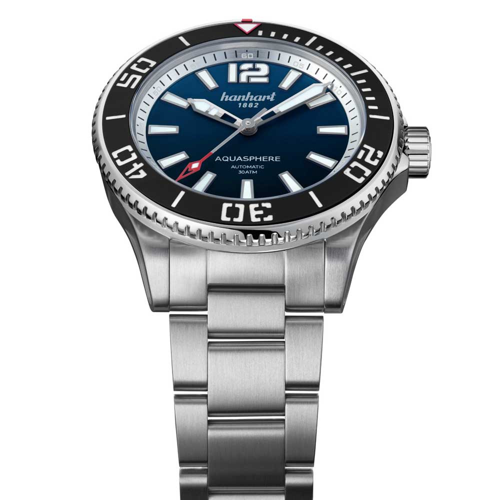 Hanhart AQUASPHERE Ocean Fade, 42mm Schwarze Lünette