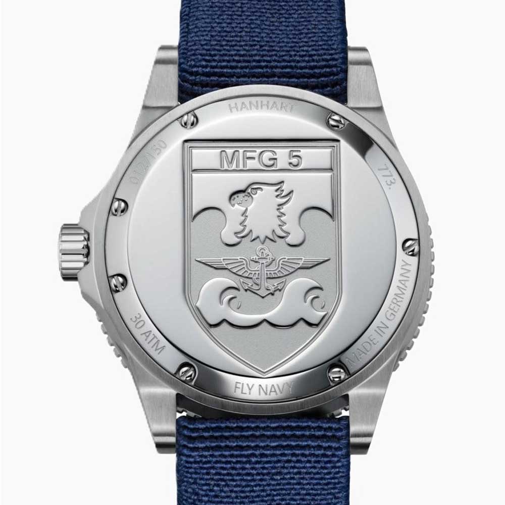 Hanhart FLY NAVY Aerosphere Edelstahl