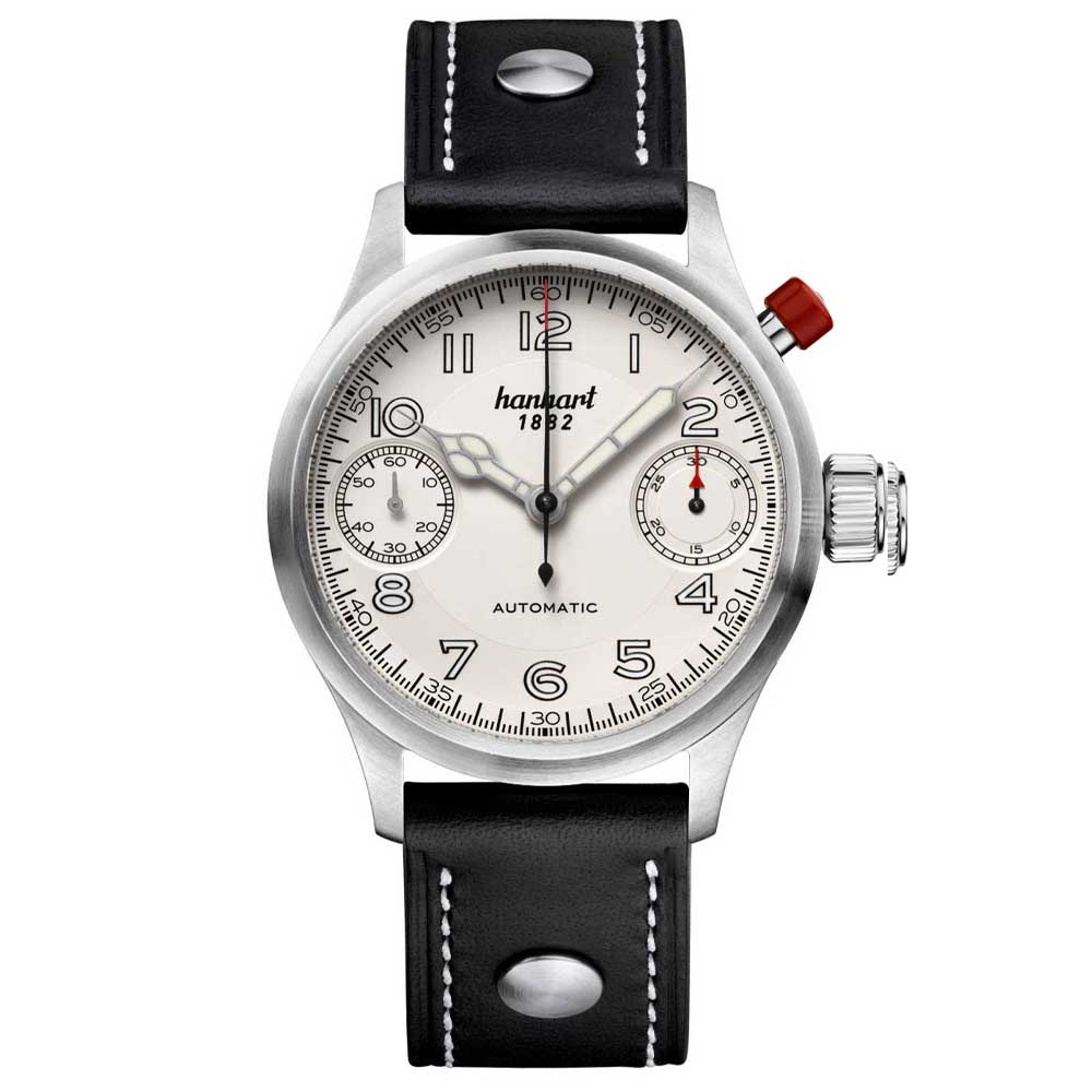 Hanhart PIONEER MonoScope silber, glatte Lünette