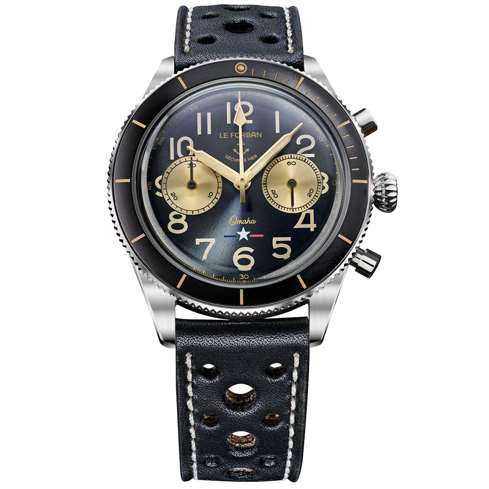Le Forban Sécurité Mer Omaha Black Chronograph