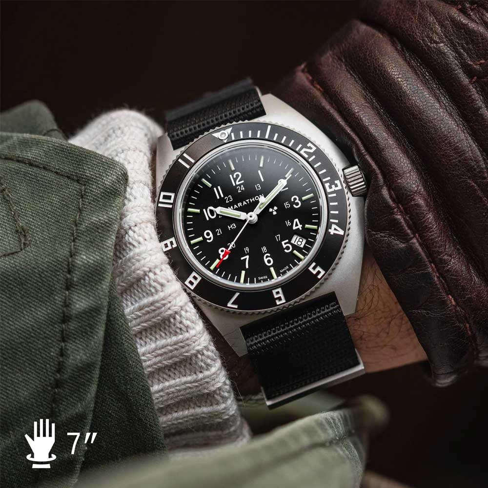 MARATHON 41mm STEEL NAVIGATOR DATE (SSNAV-D) WW194013SS-0103