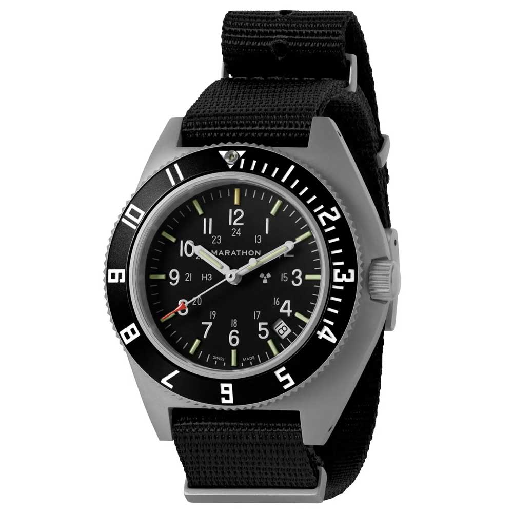 MARATHON SSNAV Steel Navigator Quarz Black Dial With Date WW194013SS