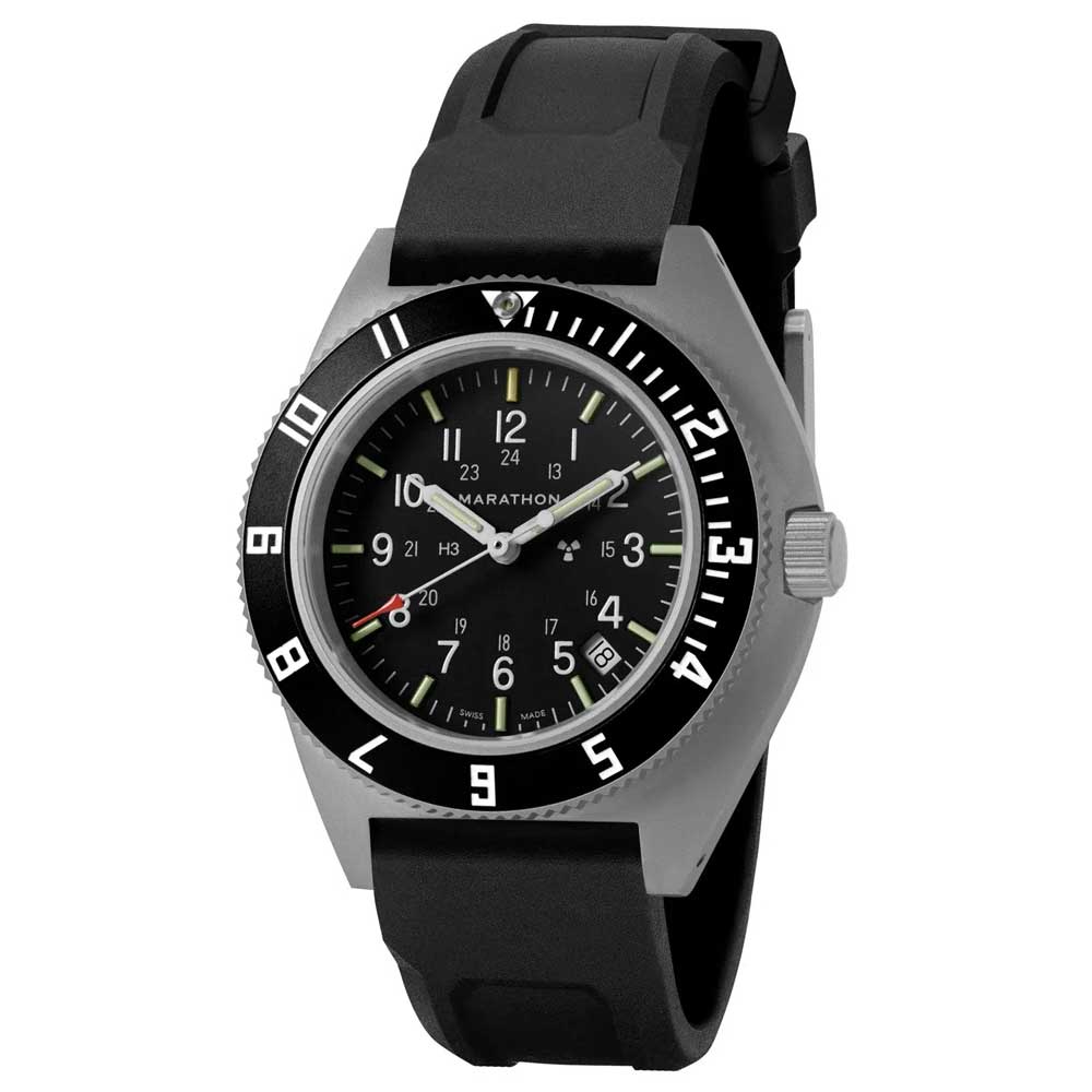 MARATHON SSNAV Steel Navigator Quarz Black Dial With Date WW194013SS