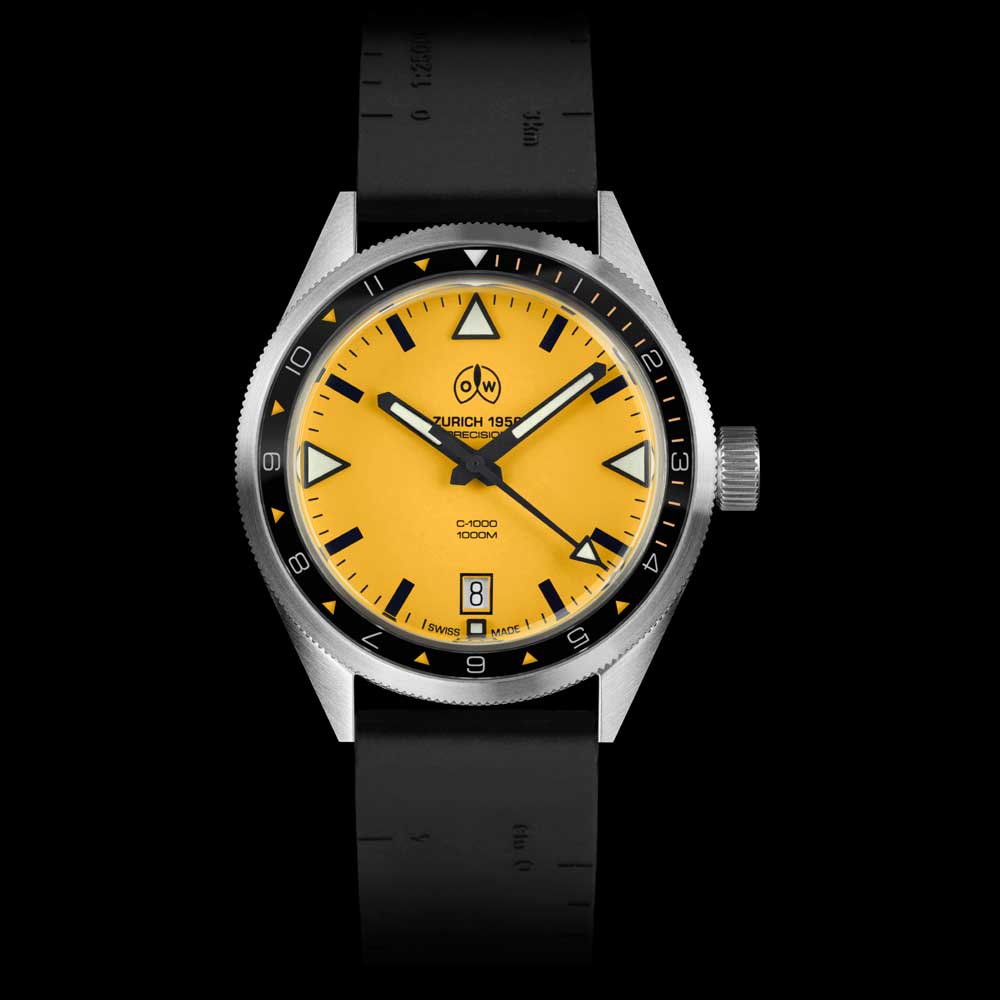 Ollech & Wajs C-1000 Yellow Black RAF Strap
Source:
Ollech & Wajs C-1000 Yellow Schwarzes RAF Band