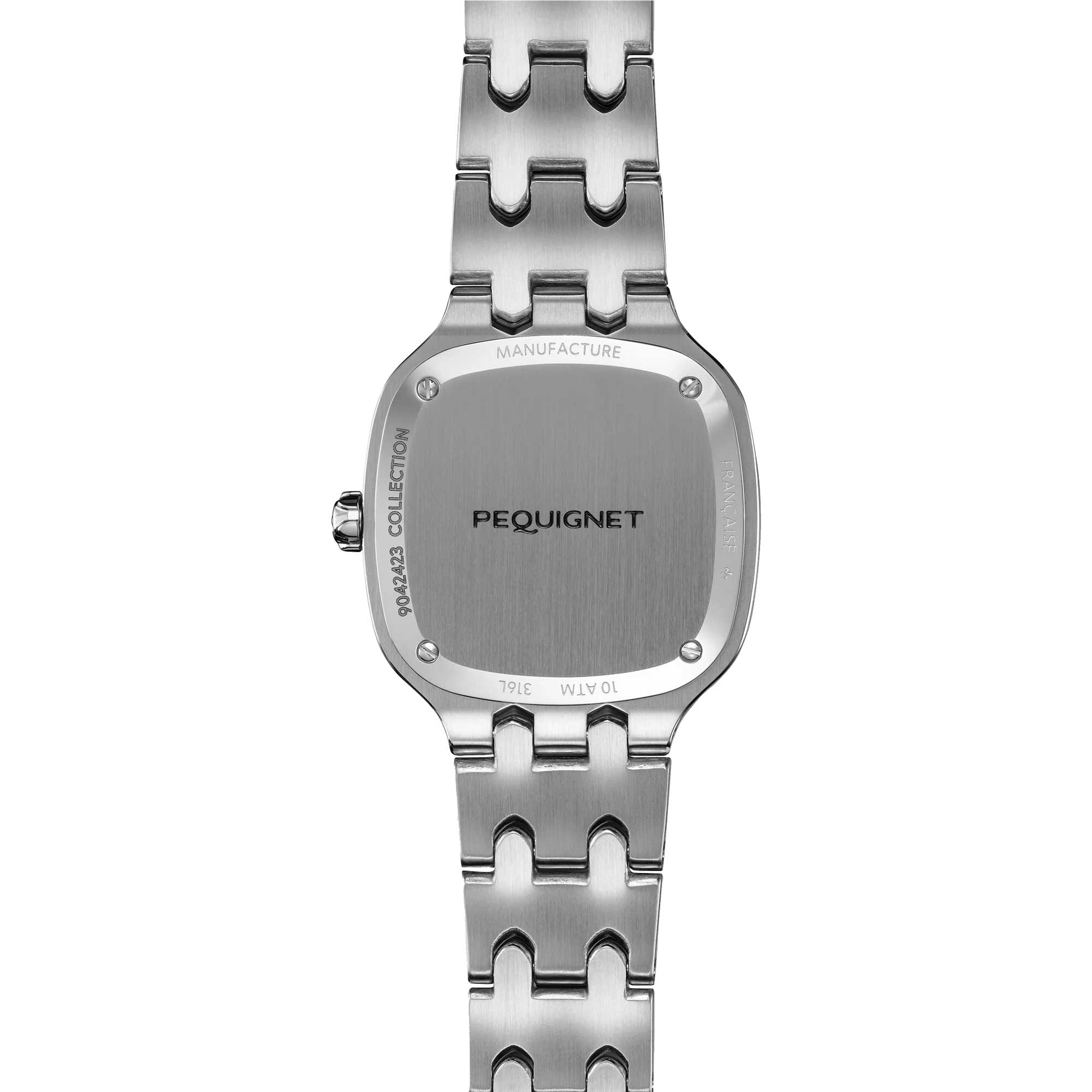 PEQUIGNET CONCORDE MOTHER-OF-PEARL WATCH Mother-of-pearl dial, Bezel set with 12 real diamonds 9042503