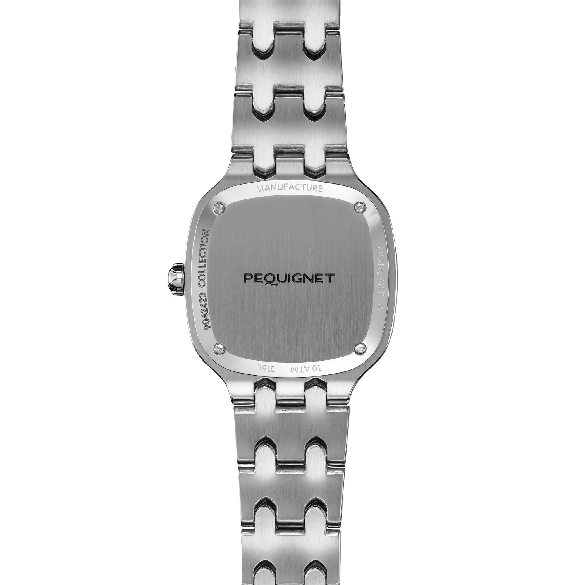 PEQUIGNET CONCORDE WATCH Silber Zifferblatt mit goldenen Indizes 9042333