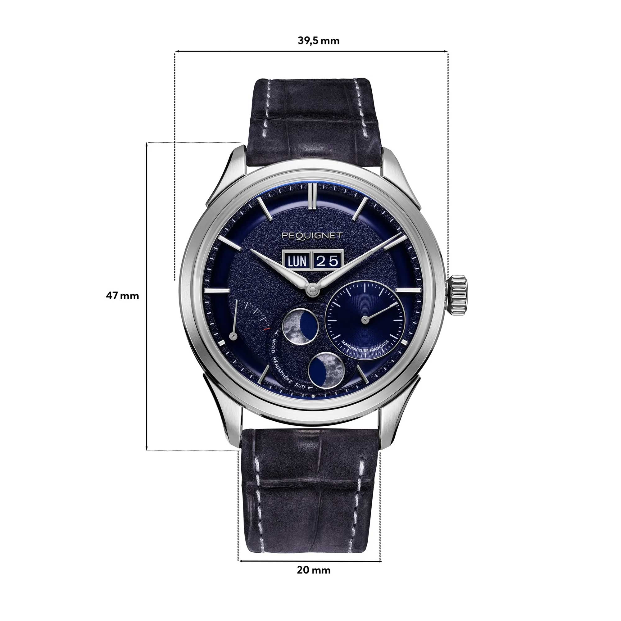 PEQUIGNET ROYALE PARIS WATCH Blau 9100673