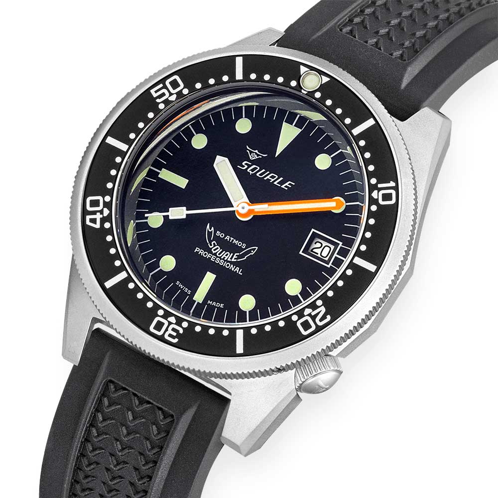 Squale 1521 Black Blasted 1521BKBL.VO