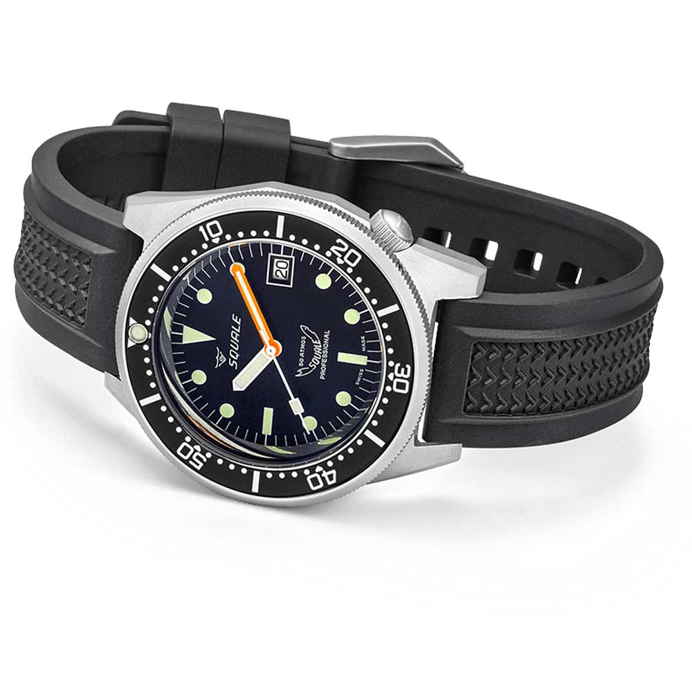 Squale 1521 Black Blasted 1521BKBL.VO
