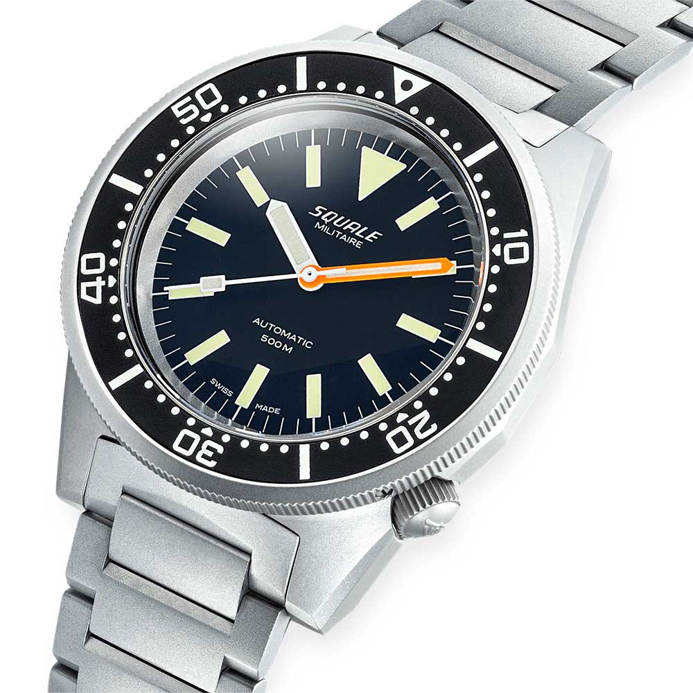 Squale 1521 Militaire Blasted Bracelet 1521MILBL.SQ20S