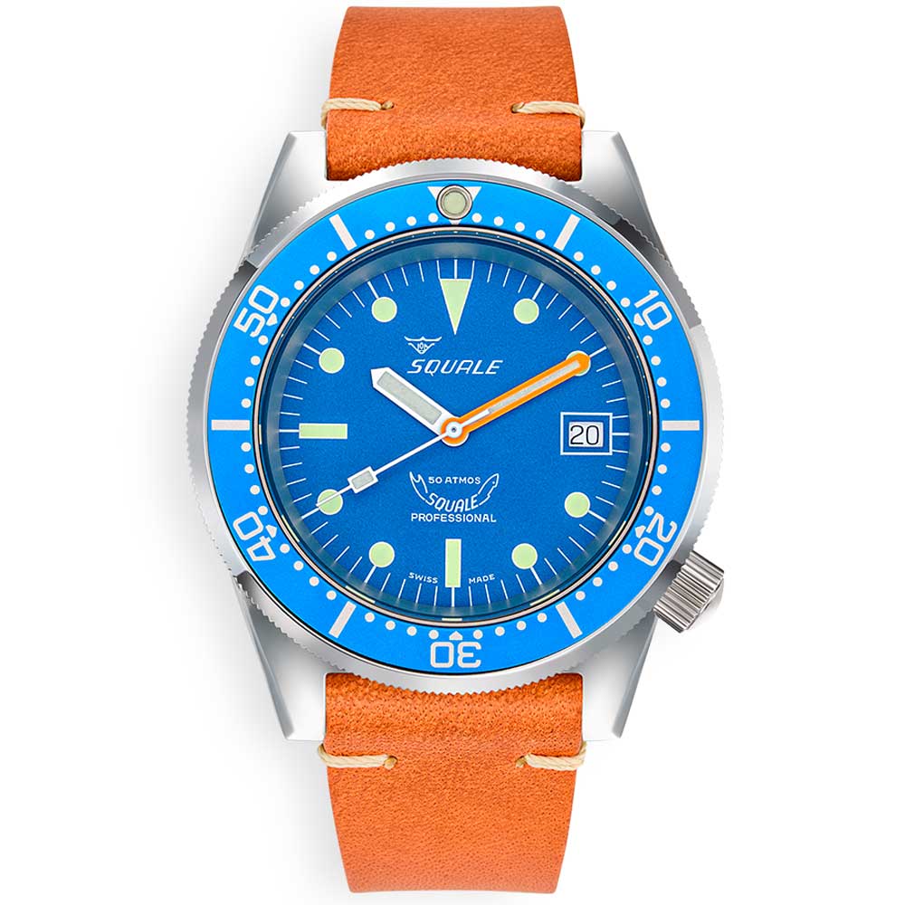 Squale 1521 Ocean Leather 1521OCN.PC Lederband Taucheruhr
