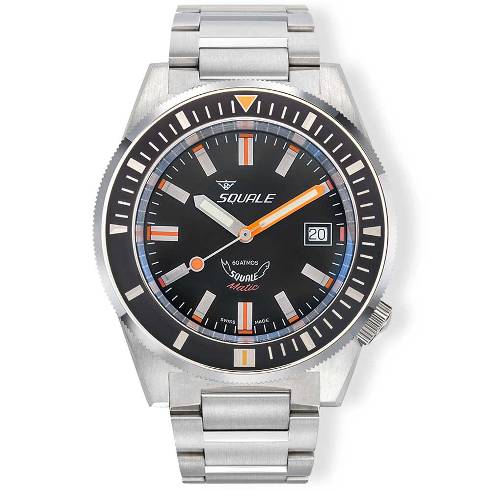 Squale Matic Satin Black Bracelet MATICXSG.SQ22B