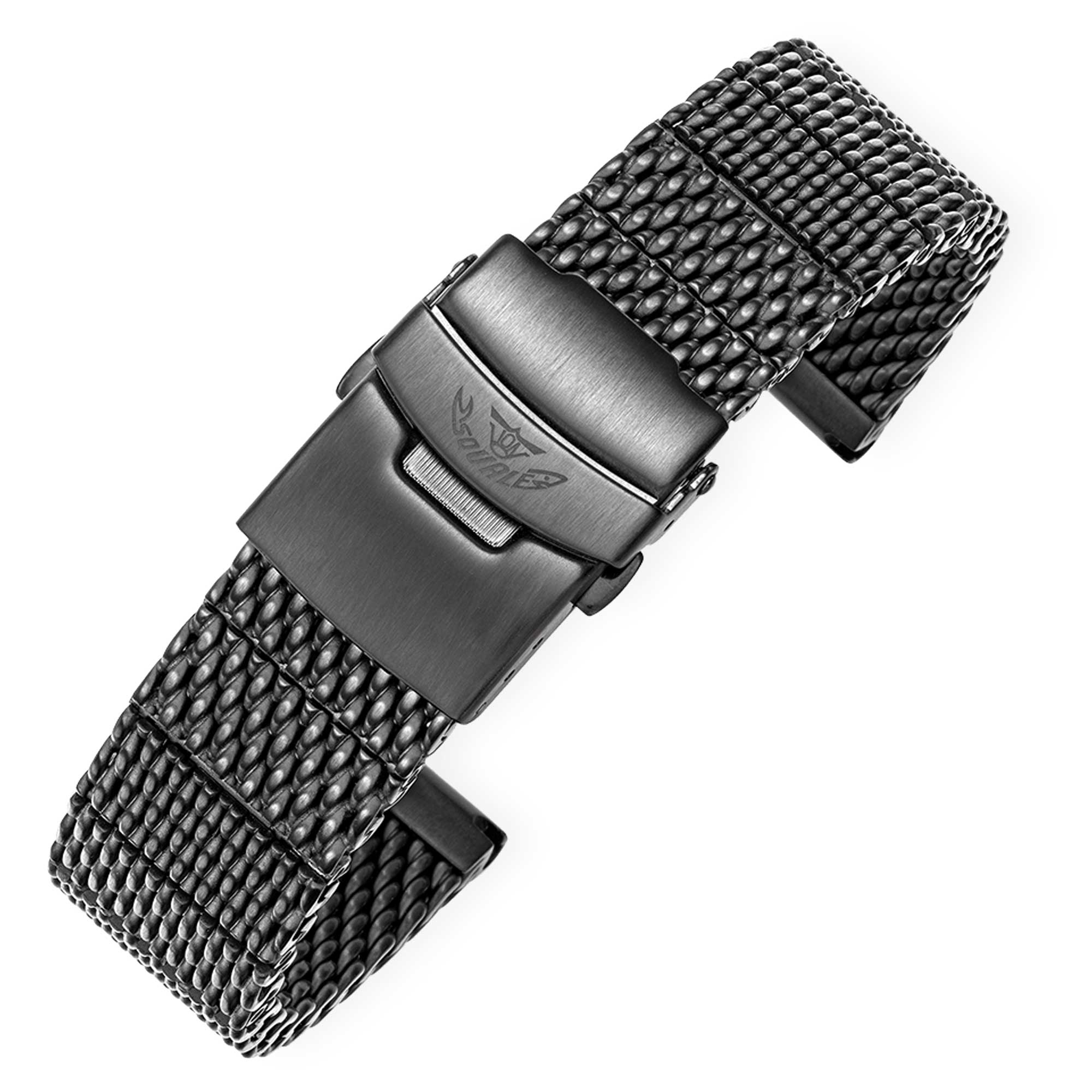 Squale leather strap dark blue 20mm CINCUOBLUE