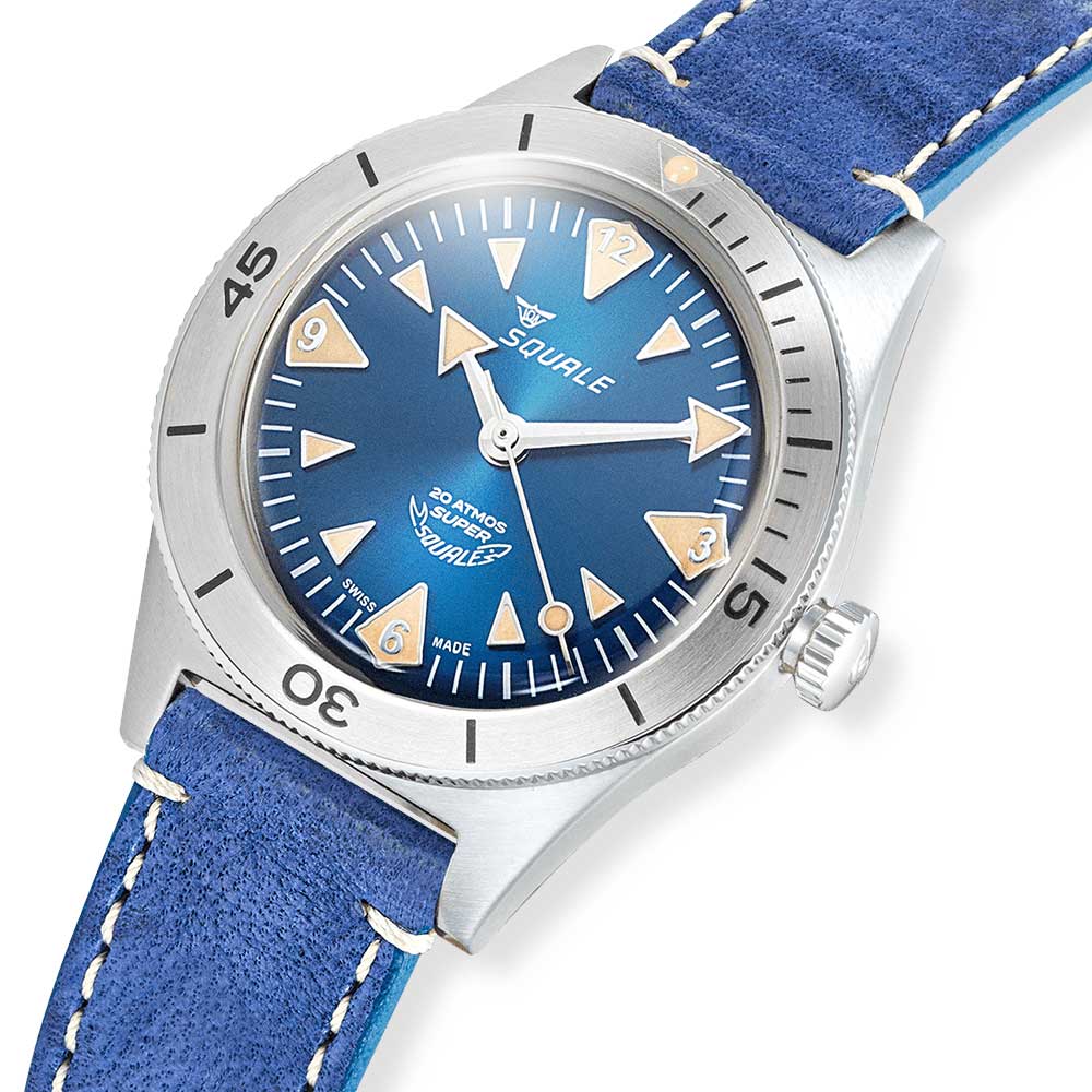 Super-Squale Big Arrows Blue Leather SUPERSSABL.PBL