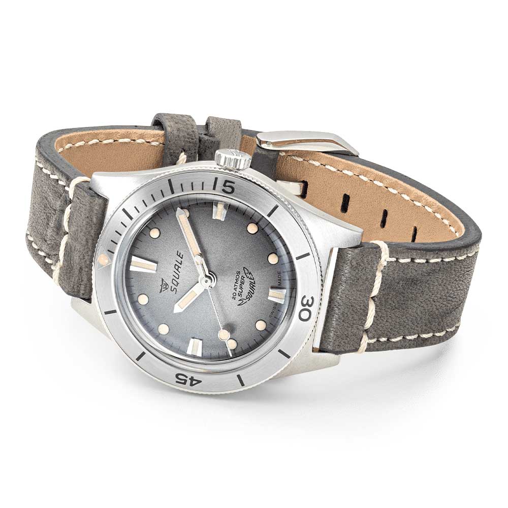 Super-Squale Sunray Grey Leather SUPERSSG.PG