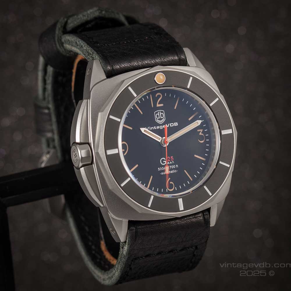 VDB G25 BLASTED BLACK DIAL