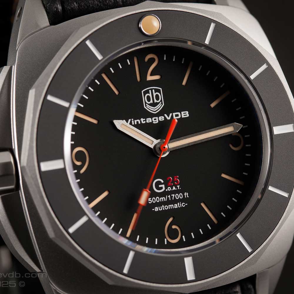 VDB G25 BLASTED BLACK DIAL