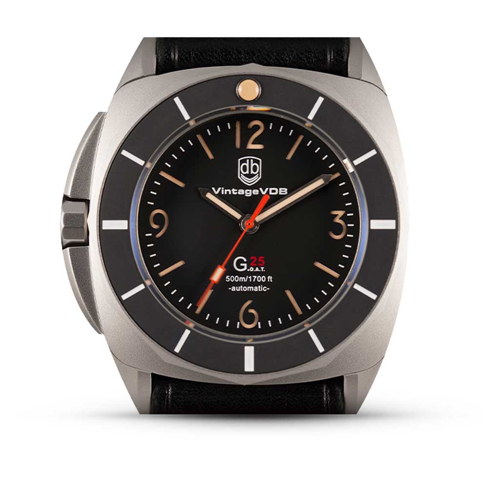 VDB G25 BLASTED BLACK DIAL