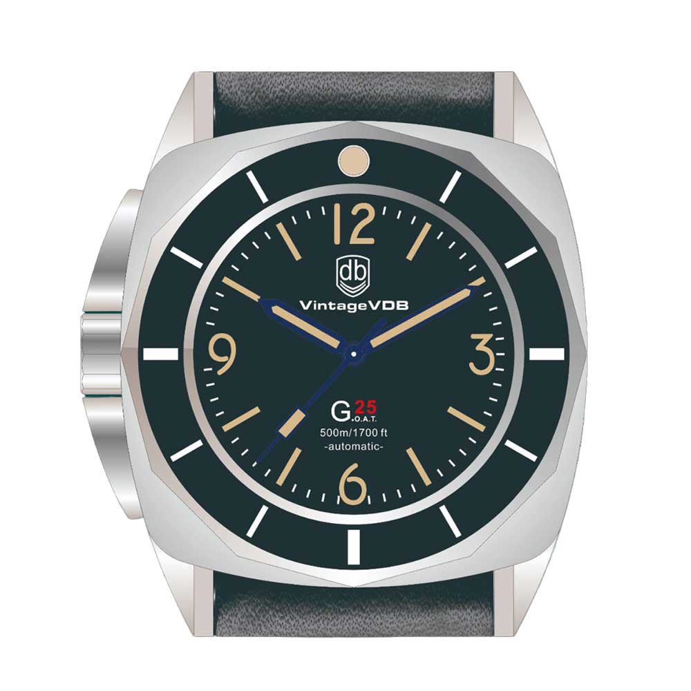 Vintage VDB G25 POLISHED BLACK DIAL