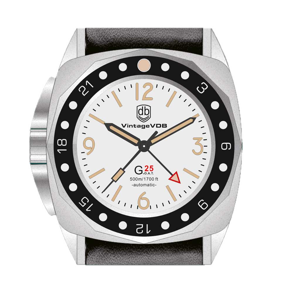 Vintage VDB G25 SE GMT TITANIUM WHITE DIAL