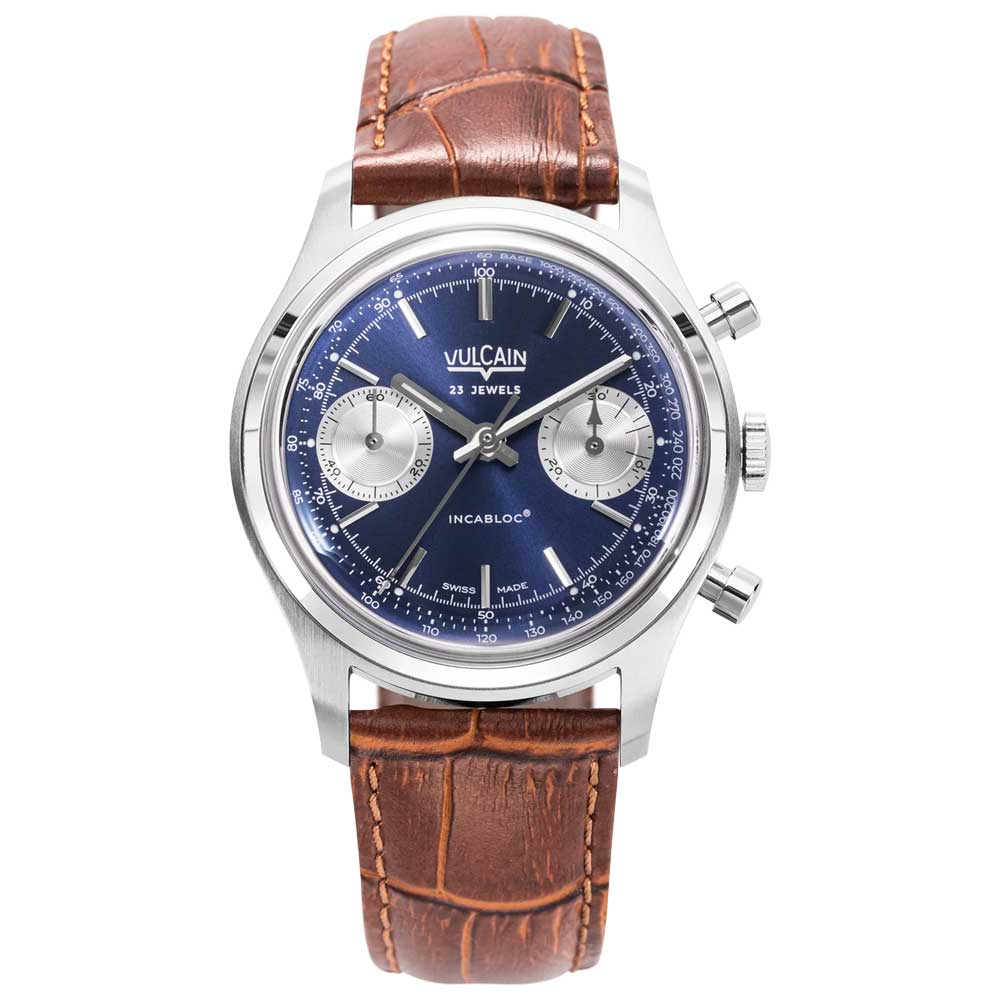 VULCAIN Chronograph 70's - Blue