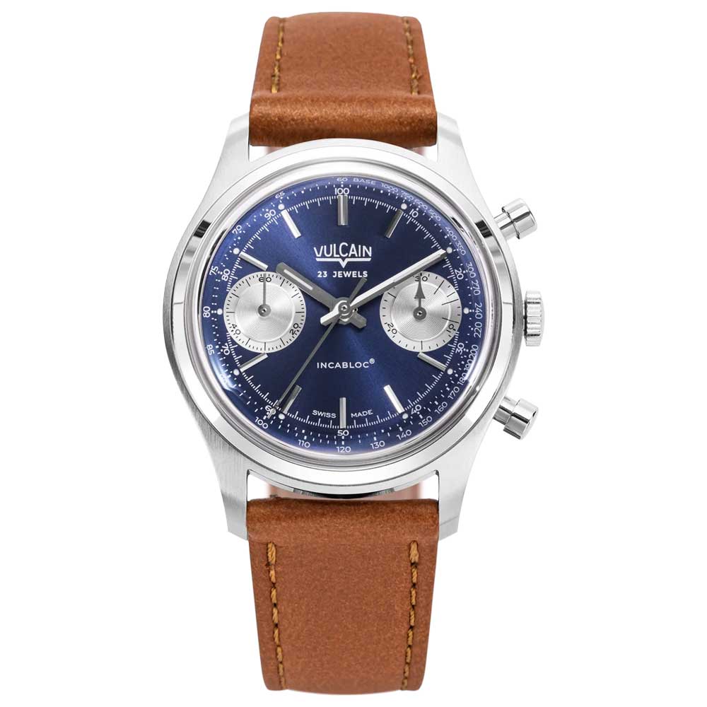 VULCAIN Chronograph 70's - Blue