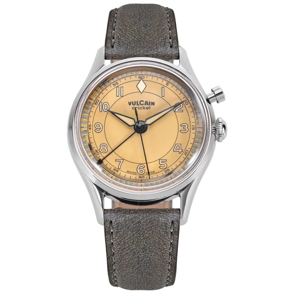 VULCAIN Cricket Classique 36 mm - Khaki Brown