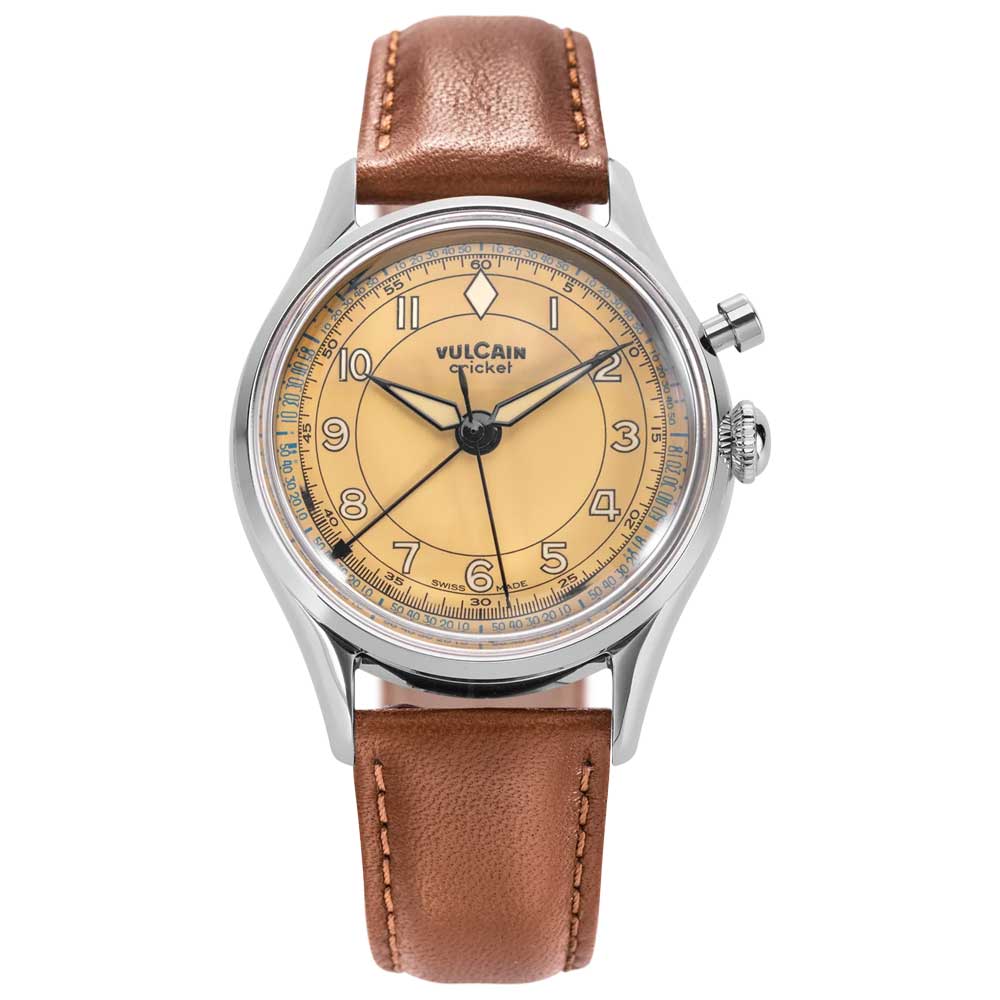 VULCAIN Cricket Classique 36 mm - Khaki Brown